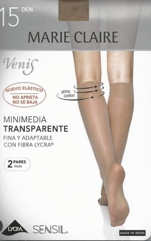 mini medias transparentes rodilla