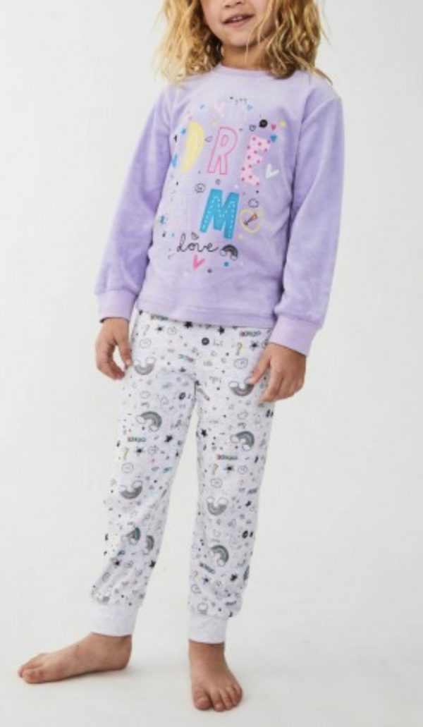Pijamas de invierno para niña